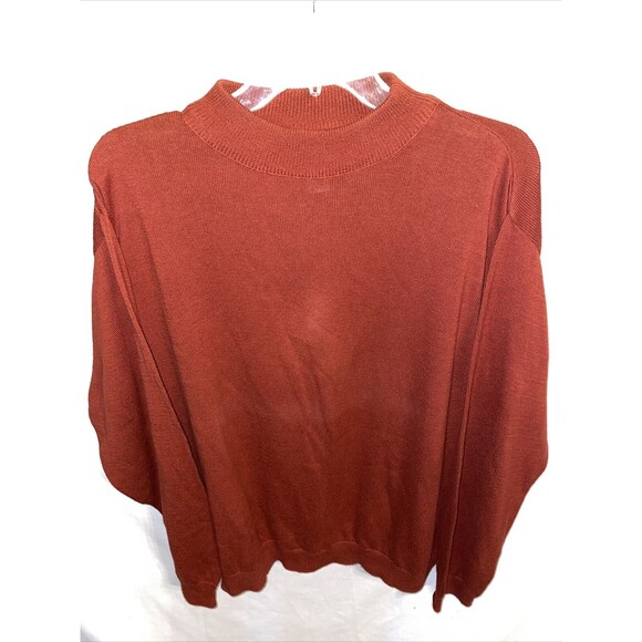 Pendleton Pullover Sweater Men’s Size 2X Rust Red Long Sleeve Crewneck Cotton - Picture 1 of 12